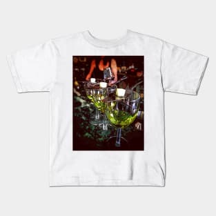 Female bartender pouring Absinthe in a bar Kids T-Shirt